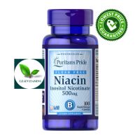 NEW Puritans Pride Flush Free Niacin 500 mg / 100 Capsules ( Vitamin B3 as Inositol Nicotinate)