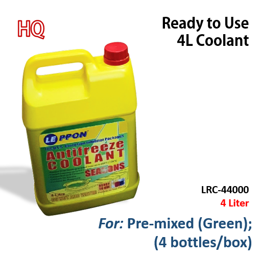 Ready to use 4L Antifreeze Coolant Premixed (Green) 4 bottles/Box