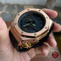 G-Shock GA-2100-1A1 Custom Rosegold AP Black Rubber CASIOAK