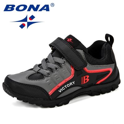 ขายดีที่สุด ioztt2023 - /✚¤❆ BONA New Design Children Shoes Boys Damping Outsole Patchwork Breathable Kids Sneakers
