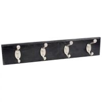 Hillman Fasteners 230021 18 in. High Mighty Hook Board Black Satin coat rack clothing rack