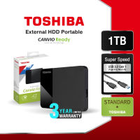 Toshiba External HDD (1TB) USB 3.2 SuperSpeed รุ่น (Canvio Ready B3) 2.5" ฮาร์ดดิสพกพา (TSB-HDTP310AK3AA)