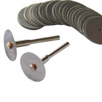 10Pcs 22/25mm Stainless Steel Disc Wheel Cutting Blade Wood Saw Drill Rotary Accessories Tool 2.35mm Mandrel