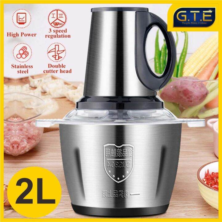 Blender Daging Stainless Steel Chooper/Penggiling Daging Meat Grinder 2