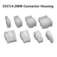 10PCS 5557/4.2MM Pitch Connector Male Housing Automotive Wiring Harness Plug connector Butt Male Housing 2P 4P 6P 8P 10P-24Pin