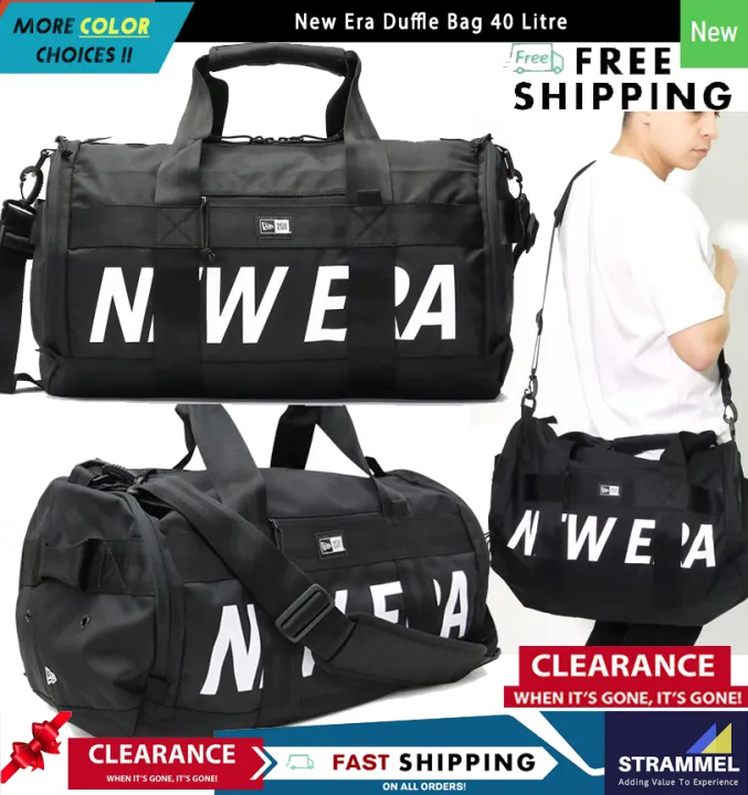[100 Authentic] New Era Duffle Bag 40 Litre 12108726 Black Duffel For