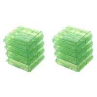 Pack of 8 PCS AA / AAA Battery Storage Hard Case Box-Green