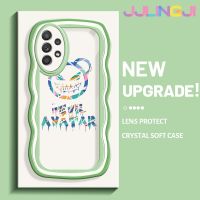 Jlingji เคสปลอกสำหรับ Samsung กาแลคซี A52s 5G A52 4G A52 5G ดีไซน์ใหม่ลายการ์ตูนอวตารขอบคลื่นนุ่มเคสมือถือกันกระแทกแบบใสสุดสร้างสรรค์เคสโปร่งใสลายกล้องถ่ายรูปซิลิกาเจลป้องกัน