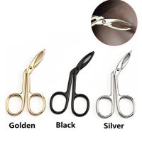 【cw】 Elbow Eyebrow Pliers Clip Scissors Straight Pointed Plucking Makeup Tools !