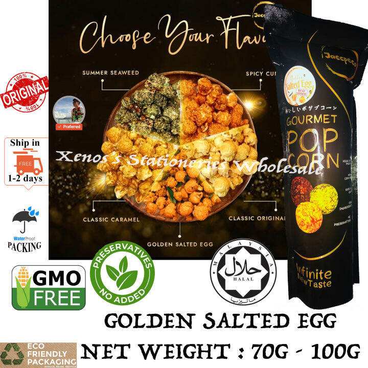 [HALAL] JACCPECO GOURMET PREMIUM POPCORN (100 FULLY COATED/ NONGMO