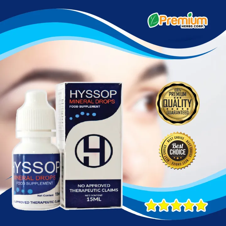 Authentic HYSSOP MINERAL EYE DROPS for Cataract, Nose & Ears Infection