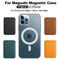 Transparent For Magsafe Magnetic Wireless Charging Case For 13 12 Pro Max Phone Case 12 13 mini Back Magnetic Card holder