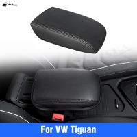 ✅สำหรับ Volkswagen VW Tiguan 2017 2018 2019-2021กล่องที่เท้าแขนในรถฝาครอบป้องกันควบคุมที่พักแขนกลางอุปกรณ์ตกแต่งภายใน