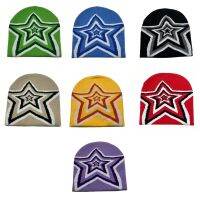 【YD】 Star Pattern Hat Adult Elastic Warmer Knitted Cold Presents for Students Teenagers 2023 New