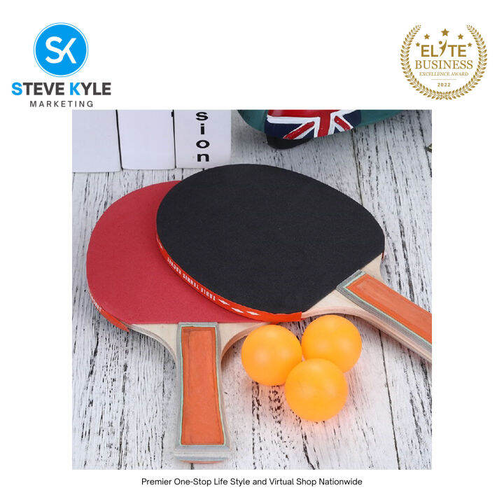 Wooden Table Tennis Racket w/ Ping Pong Ball | Lazada PH