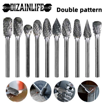 18 "Shank ทังสเตนคาร์ไบด์ Burs เจาะ Bits สำหรับเครื่องตัดโลหะคาร์ไบด์ไฟฟ้าโรตารี่ Dremel งานไม้อุปกรณ์เสริม