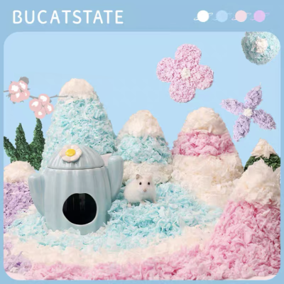 [Bucatstate] รองกรงสายไหม รองกรงสัตว์เลี้ยง รองกรงแฮมเตอร์ รองกรงไร้ฝุ่น