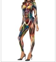 [COD] 2022 new style painted graffiti printed cosplay play costume adult tight long-sleeved