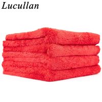 Lucullan Brand Super Glory Edgeless Plush Microfiber Towel 40x40cm 500GSM Cloths For Polishing Buffing Finishes Car Wash