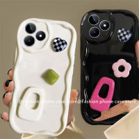 Phone Case เคส Infinix Hot 30i Hot30 Play Hot 20i 12i Hot 20 12 Play Stereotopic ตุ๊กตากิ๊บติดผมน่ารักดอกไม้การ์ตูนปกป้องเลนส์ปกหลังนุ่ม2023