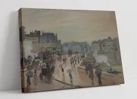 Claude Monet,Pont Neuf-ศิลปะบนผืนผ้าใบสำหรับติดกำแพง Artwork 1ชิ้นมีกรอบหรือไร้กรอบ