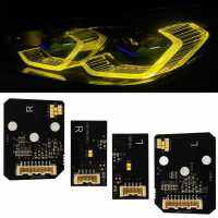 CSL Yellow DRL LED Modules Board Set Fit For BMW M3 G80 M4 G82 G83 Laserlight Euro 2021 2022 2023 Projector Mounts