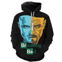 2023 NewNewest Series Breaking Bad Hoodies 3D พิมพ์ Streetwear Unisex Cool เสื้อแขนยาว Plus ขนาด Coat