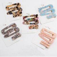 [A innovation] ญี่ปุ่นเกาหลี ColorfulPrint Hollow SquareHairpins HairFor WomenAccessories Hairgrips Barrettes