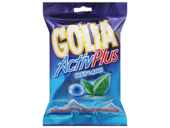 Kẹo nhân syrô hương thảo dược golia activplus mát lạnh gói 112.2g - ảnh sản phẩm 1