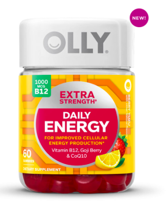 *NEW IN** OLLY Extra Strength Daily Energy caffeine-free boost กัมมี่Energy booster คาเฟอีนฟรี
