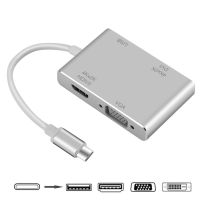 {LUNA} USB อะแดปเตอร์แปลง USB3.0 VGA DVI ที่เข้ากันได้กับ C ถึง4K HDMI สำหรับ S10 MacBook Pro 2019/2018 Air LenovoYoga Dell XPS 13