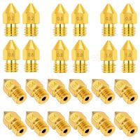 24Pcs 0.4 mm MK8 3D Printer Brass Extruder Nozzles 0.2mm  00.3mm  0.5mm  0.6mm  0.8mm  1.0mm for Makerbot  Creality CR10  Ender3