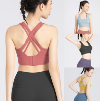 EVE-YOGA-616 Lulu Sport Bra ♥มีฟองน้ำ♥ปรับได้ 3 ขนาด♥เว้าหลังทรงสวย♥ใส่กระชับ สปอร์ตบราฟิตเนส สปอร์ตบราออกกำลังกาย