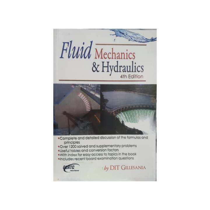 DIT Gillesania Fluid Mechanics & Hydraulics 4th Edition Lazada PH