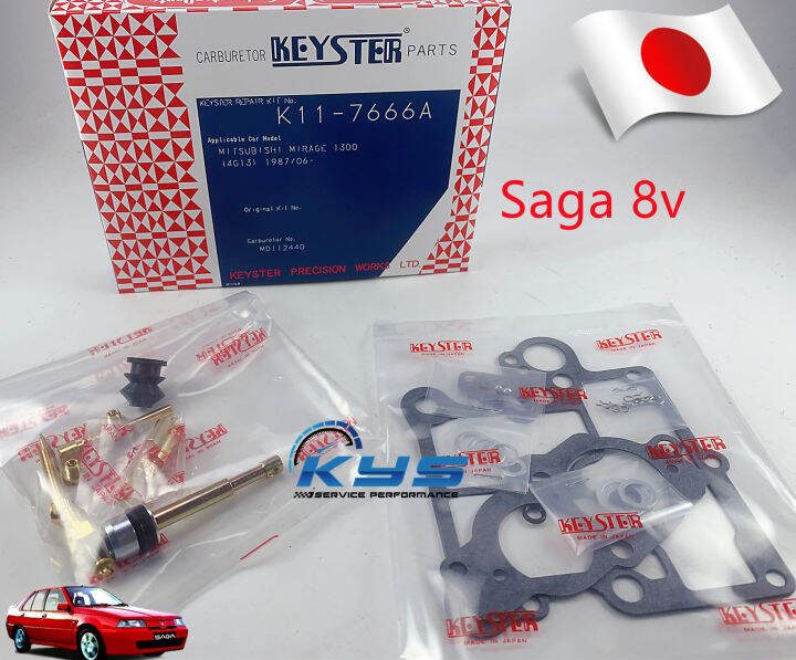 KEYSTER JAPAN CARBURETOR REPAIR KIT (CARB KIT) PROTON SAGA 8V Lazada