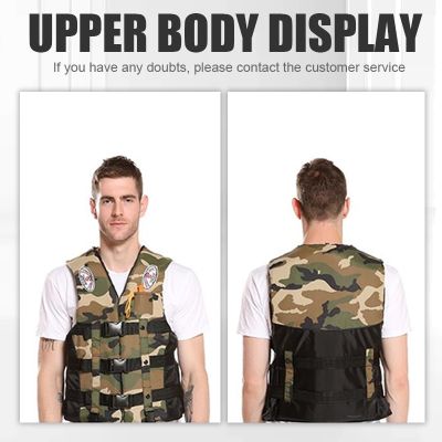 Outdoor Life Vest Camouflage Drifting Life Jacket Reflective Life Jacket for Kayaking Fishing Sailing Floatation For Kids Adult  Life Jackets