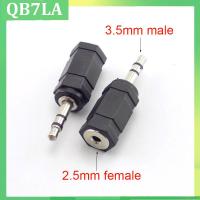 2pcs Stereo Jack Male Plug 3.5mm To Female Plug 2.5mm Converter For Audio PC Phone Headphone Earphone Adapter Cable Jack QB7LA