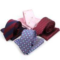 Men Polyester Handkerchiefs Casual Floral Slim 6cm Neckties Tie Sets Classic Business Wedding Pocket Square Ties