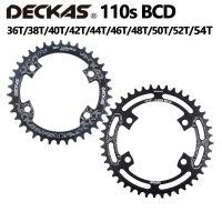 Deckas 110Sbcd Chain 4H เหมาะสำหรับ Shimano 5800 R7000 R8000ถนนโซ่กลม36T 38T 40T 42T 44T 46T 48T 50T 52T 54T