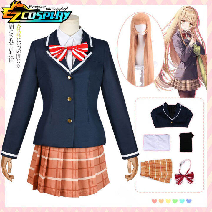 Shina Mahiru Cosplay Costume Wig The Angel Next Door Spoils Me Rotten ...