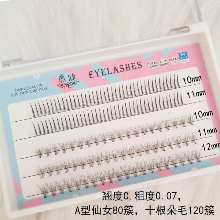 austrian-eyelashes-influencer-single-cluster-false-a-shaped-fishtail-hair-lower-mixed-little-devil-segmented-cos-grafting-planting