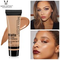 MISS ROSE Professional Base Makeup Liquid Foundation Moisturizing Face Concealer Cream Matte Waterproof Cosmetics Face Make Up