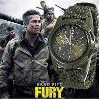 Add to Wish List Army Men Watch Nylon Fabric Canvas Strap Military Quartz Watches Men Casual Cool Sport Round Wristw Dial 【BYUE】