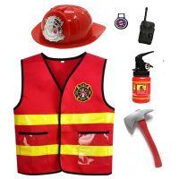 Kids Firefighter Cosplay Little Fireman Firemen Costume For Boy Child Halloween Carnival Party Costumes For Boys