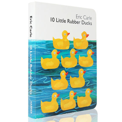 English original little rubber ducks10 10 rubber ducklings Picture Book American iris Carr works cardboard English Enlightenment cognition mathematics enlightenment direction word learning