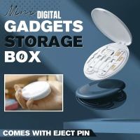 Mini Digital Gadgets Storage Box Multifunctional 5 in 1 Mobile Phone Data Cable 60W Fast Charging Cord Storage Case Phone Holder Electrical Connectors