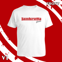 เสื้อยืด คอกลม แขนสั้น Lambretta G350 สกรีน Flex pu ขอบสวย คมชัด ผ้า cotton 100%