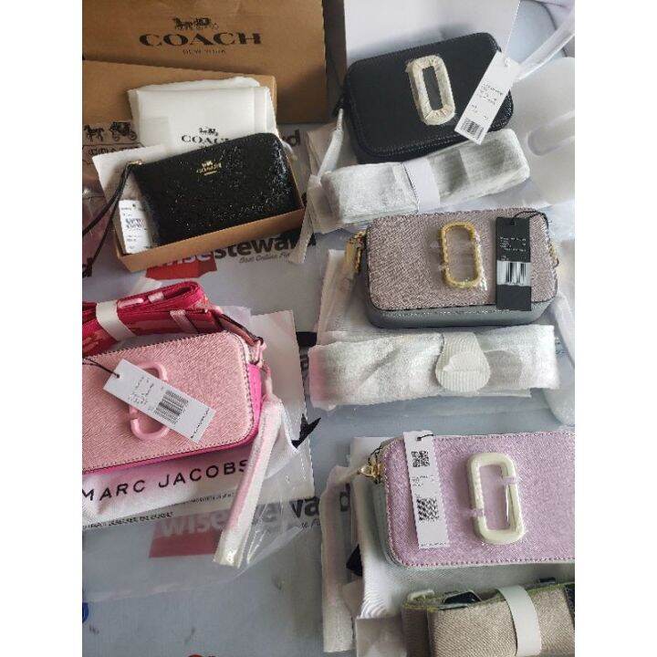 Original Marc Jacobs The Snapshot Gilded Leather Camera Crossbody Bag