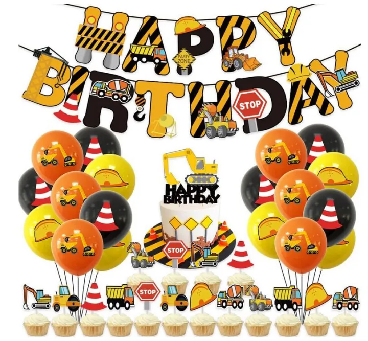 Construction Birthday Party Supplies, Construction Party Decorations