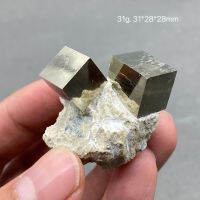 100 ธรรมชาติสเปน Cuboid และ Cube Pyrite แร่ตัวอย่างหินและคริสตัลรักษาคริสตัลควอตซ์อัญมณี